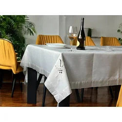 Stolnjak Krown 160x220cm Bela boja ( VLK000143-belaboja )
