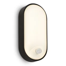 Brilo - LED spoljašnje zidno svetlo sa senzorom pokreta LED/12W/230V IP65 crno