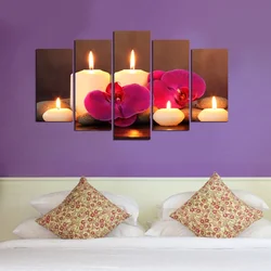WALLXPERT dekorativna slika od 5 delova CANDLE