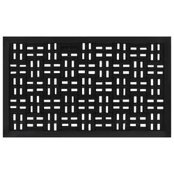 Vidaxl Predpražnik pravokoten 45x75 cm guma