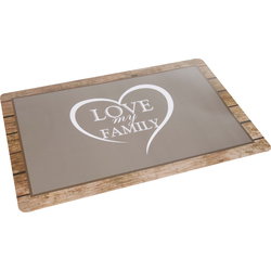 Flamingo Shabby Chic skleda mat rjava 43x28,5cm