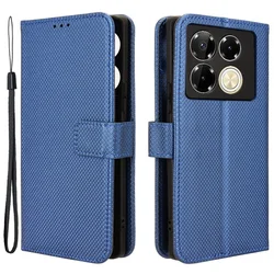 GS Infinix Note 40 Pro preklopni ovitek, pametna denarnica z magnetom, moder