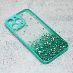 TELEMPIRE Maska za iPhone 13 Pro Max 6.7 Frame Glitter tirkizna