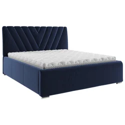 Boxxx OBLAZINJENA POSTELJA 160 cm x 200 cm , tekstil modra