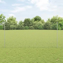 Stup za ogradu 44 pcs Srebrno 200 cm Čelik
