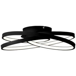 Brilliant - LED stropna svetiljka LABYRINTH LED/40W/230V, prečnik 39,5 cm, crna