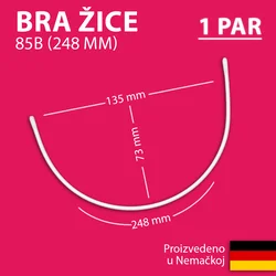 Bra žice, 85B (248 mm) 1 par