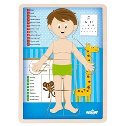 Woody Puzzle Človeško telo - Kluk SK