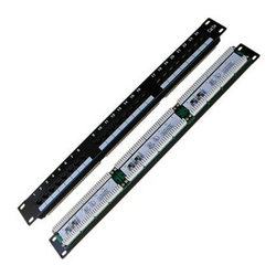 DATACOM Patch panel 19 UTP 24 ports CAT5E LSA 1U BK (3x8p)