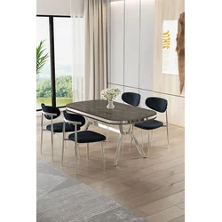 Hanah Home Trpezarijski set, 5 komada, Teget