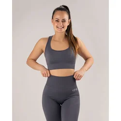 Confident Charm Top Grafitno Siv - S