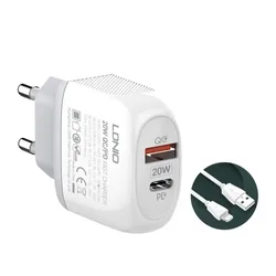 Kućni punjač EIMA EM-50 Quick Charge 3.0+18W sa Iphone lightning kablom