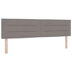 LED glava postelje Taupe blago