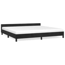 Vidaxl Posteljni okvir brez vzmetnice črn 200x200 cm žamet