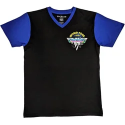 Van Halen 1978 Tour Dates (Back Print Raglan) Black & Purple XL Majica