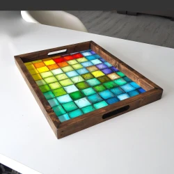 Aberto Design Poslužavnik REF014 48 x 38 x 4 cm, Šareni
