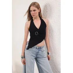 Trendyol Milla Ženska bluza Tprss25Bz00048, Crna