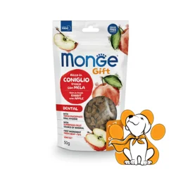 Monge Meat Minis Dental Poslastice Za Mačke, 50g, Riba i Zečetina sa Jabukom