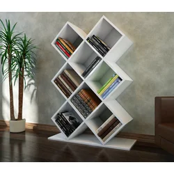 Hanah Home Polica 90x129x19,5cm Bela
