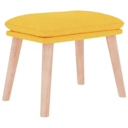 Vidaxl Stolček za noge gorčično rumen 45x29,5x35 cm blago