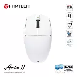 Fantech Gaming miš XD7V2 Aria II, Wireless, Beli