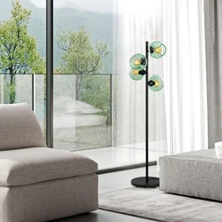 Opviq Podna lampa Benek-15-14535, 36x36x135 cm, IP20, Crno-zelena