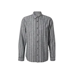 INDICODE JEANS Srajca Tryp dimno modra/bela