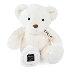 Plyšový medvedík Le Nounours White Histoire d’ Ours biely 28 cm od 0 mes HO3220