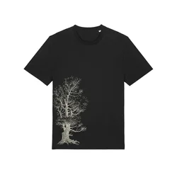 Life-Tree Majica Organic Fairwear Pine Tree črna