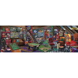 Sunsout - Puzzle Panorama Man Cave - 500 kosov