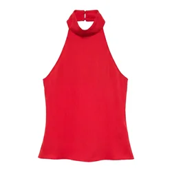 Pull&Bear Top rdeča