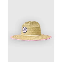 Rip Curl Mixed Straw Sun Kids Hat hot pink