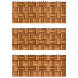 VIDAXL ploščice iz akacije (30x30cm), 30 kosov
