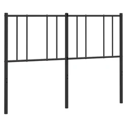 Vidaxl Kovinsko nadomestno vzglavje črno 150 cm