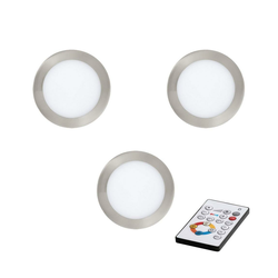 Eglo 78737 - Komplet 3x LED prigušiva ugradna plafonska svetla TINUS LED/17W/230V + daljinski upravljač