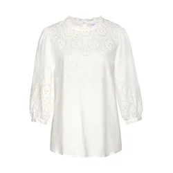 LASCANA Bluza naravno bela