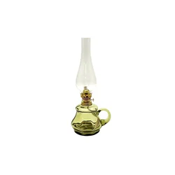 Petrolejska lampa TEREZA 34 cm šumsko zelena