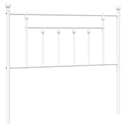 Vidaxl Kovinsko nadomestno vzglavje belo 107 cm