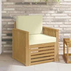 Set vanjskih sofa Poliester Bijela