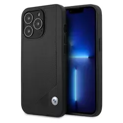 Maska za telefon BMW Hc Leather Deboss za iPhone 13 Pro (6.1) (BMHCP13LRCDPK) crna