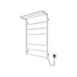 Kupatilski rebrasti radijator HOME 95W/230V 77x53 cm, nerđajući čelik/bela, desna