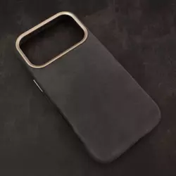 Maska Mag Case Alkantara za iPhone 17 Pro Max siva
