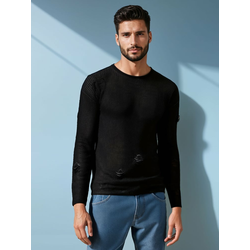 Sweter męski czarny Dstreet