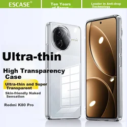 Escase Maska za mobilni telefon Redmi K80 Pro, Providna