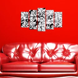 Wallity Set Slika 5MX-64, 5 Delova