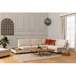 Atelier del Sofa Ugaona garnitura Tulip 97x80x313cm Bež