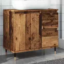 Kupaonski ormarić staro drvo 65x33x60 cm konstruirano drvo