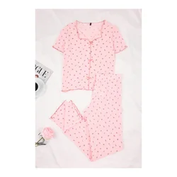 Trendyol Milla ženski set pidžama Thmss26Pt00010, Pink/Pink