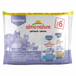 Almo Nature Holistic Digestive Help  - Miks: s perutnino & ribo 6 x 70 g