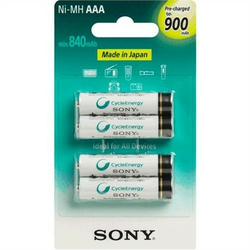 SONY polnilne baterije AAA 4 kos 900mAh